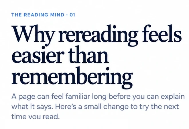 Read an article on a webpage
